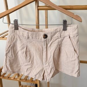 La Hearts Linen Trouser Shorts